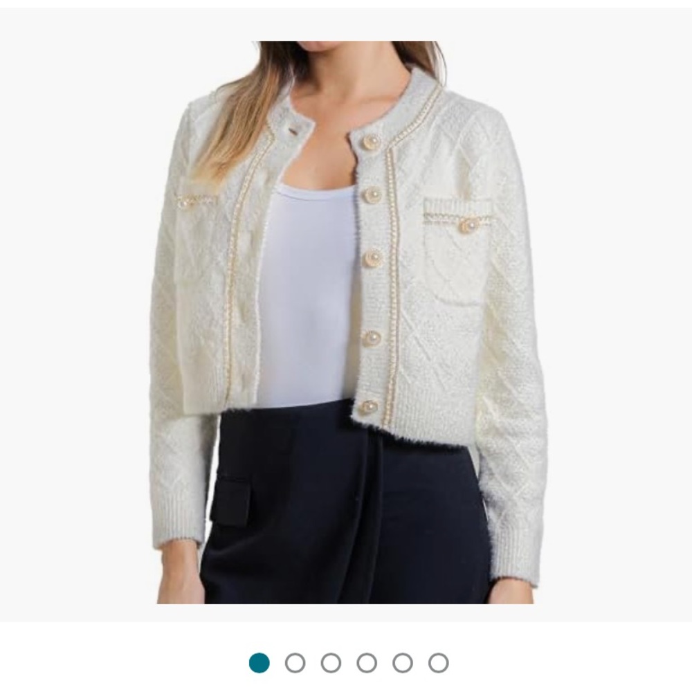 Urban Revivo Women's White Knit Cardigan